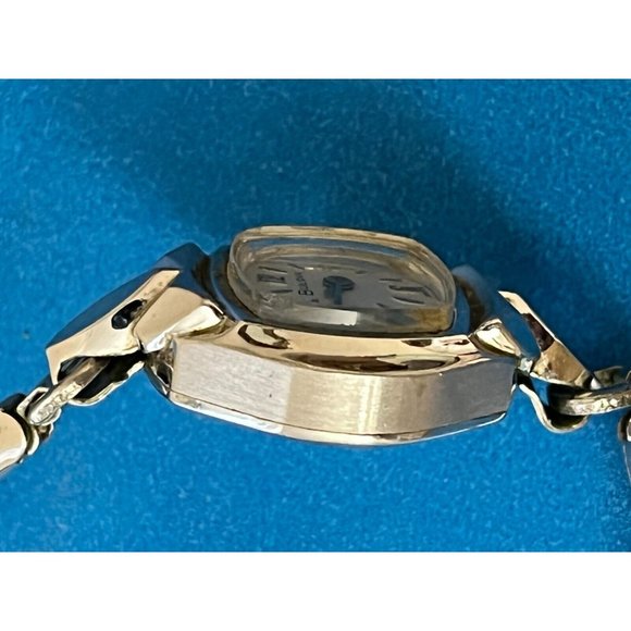 Vintage 1961 art deco Bulova M1 10K RGP gold Womens Watch not running main image 4